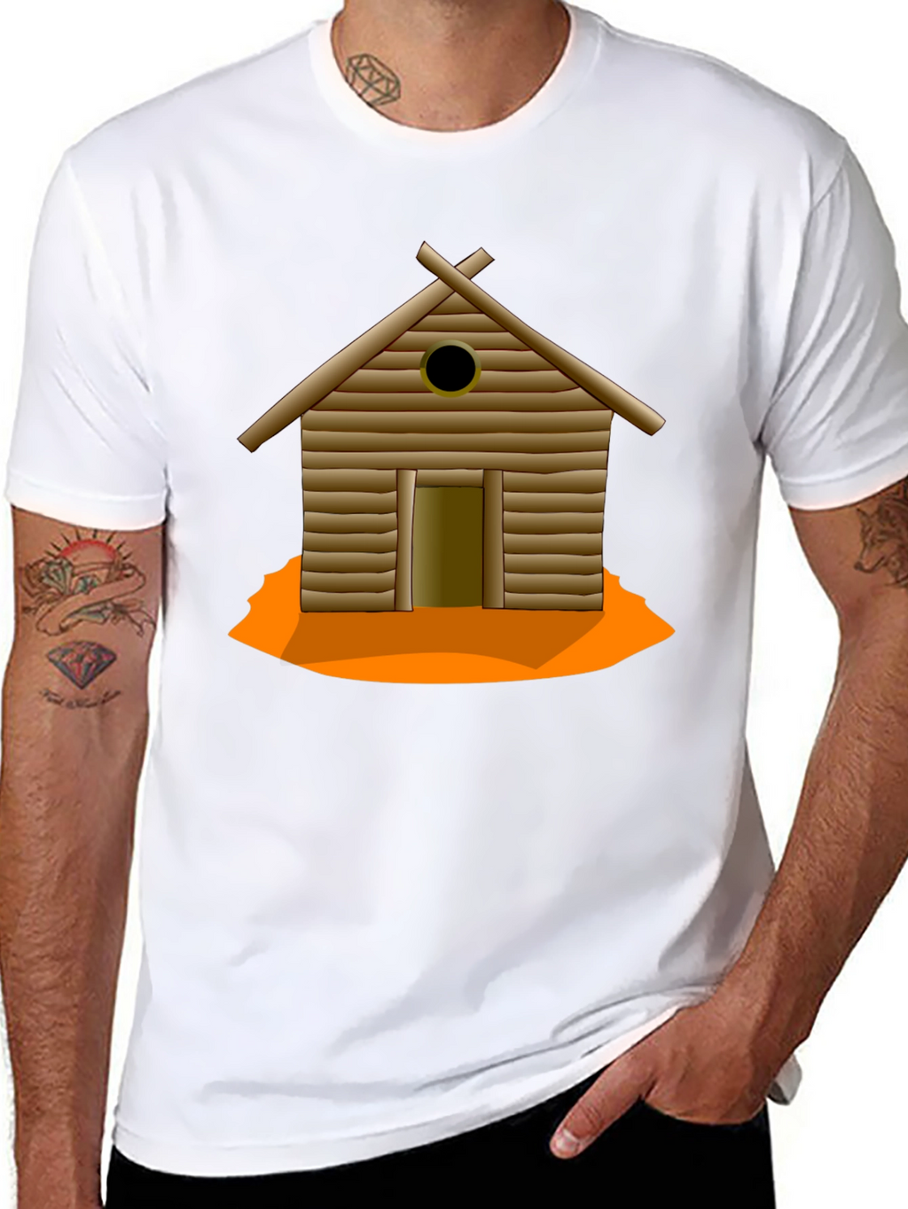 Cabin Graphic T-Shirt - Black