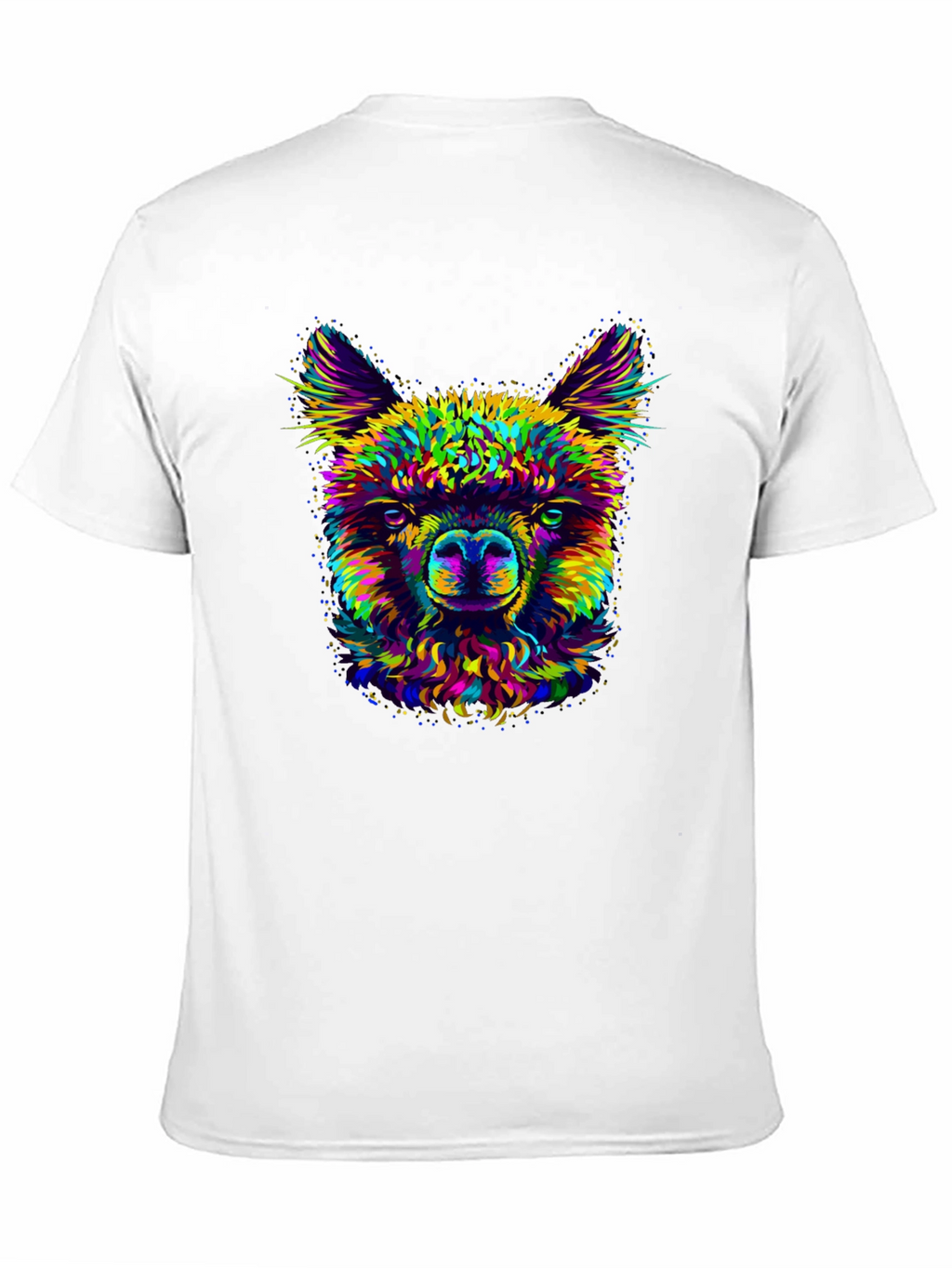 Llama Graphic Print Crew Neck T-Shirt