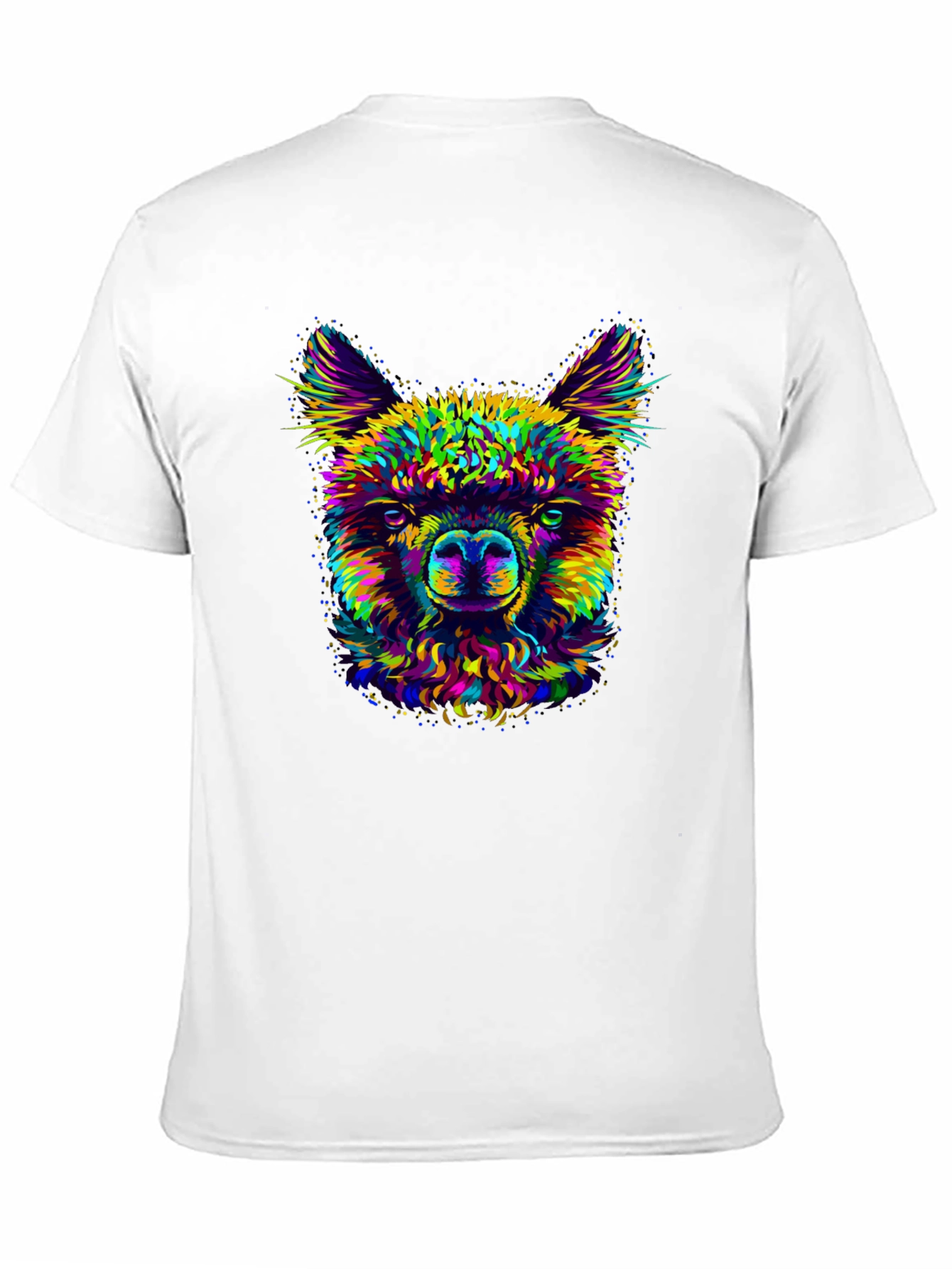 Llama Graphic Print Crew Neck T-Shirt