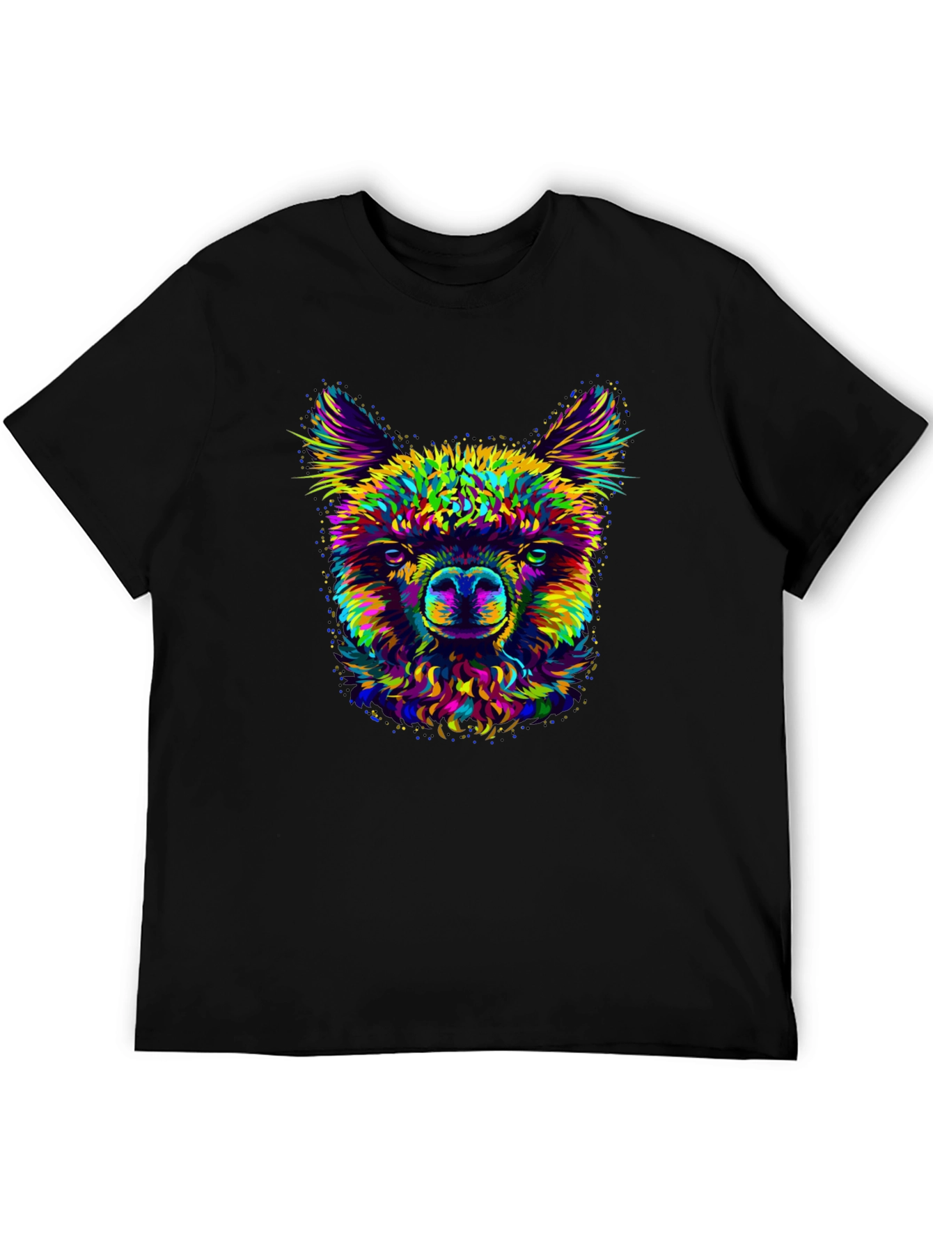 Llama Graphic Print Crew Neck T-Shirt