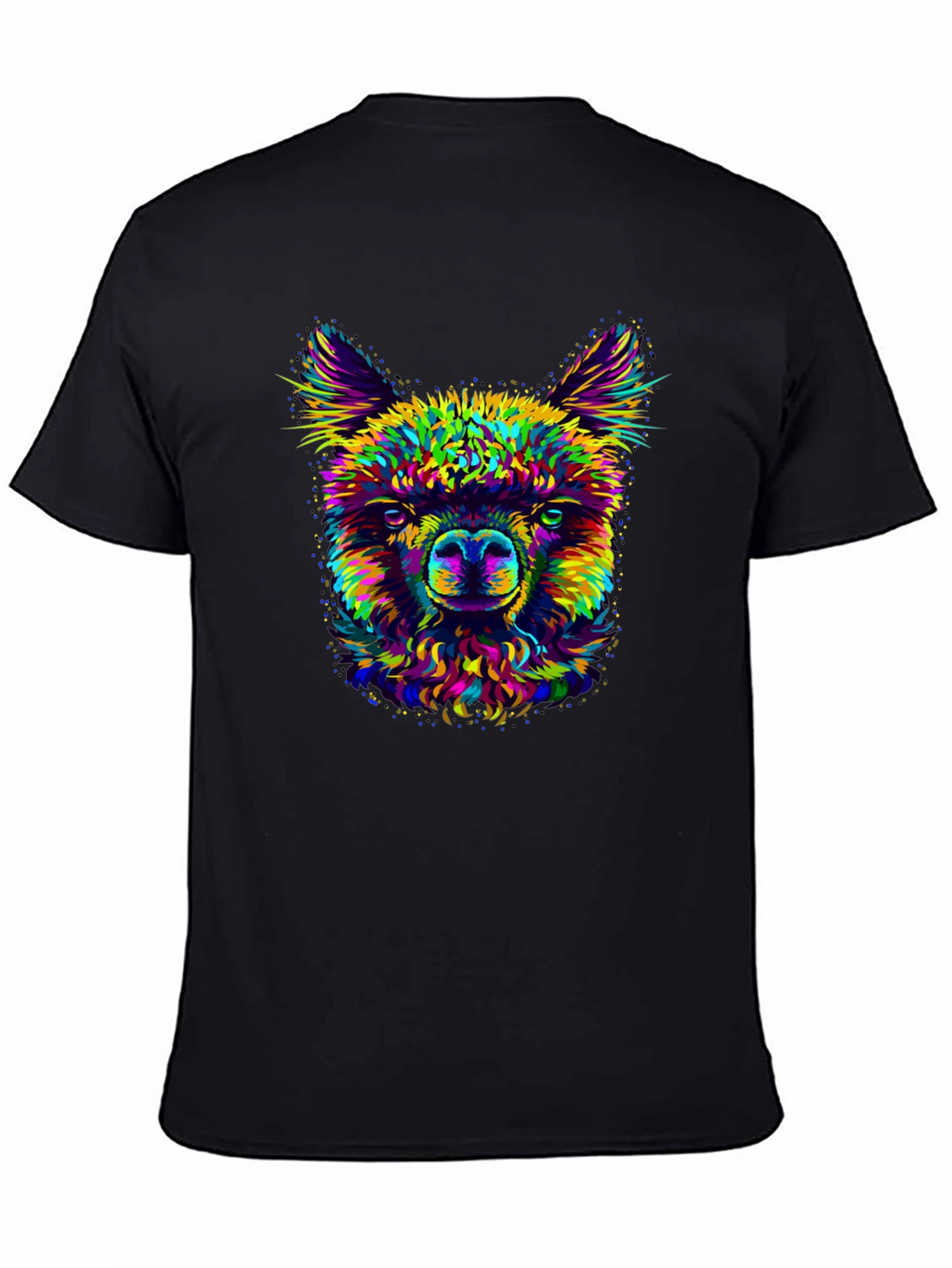 Llama Graphic Print Crew Neck T-Shirt