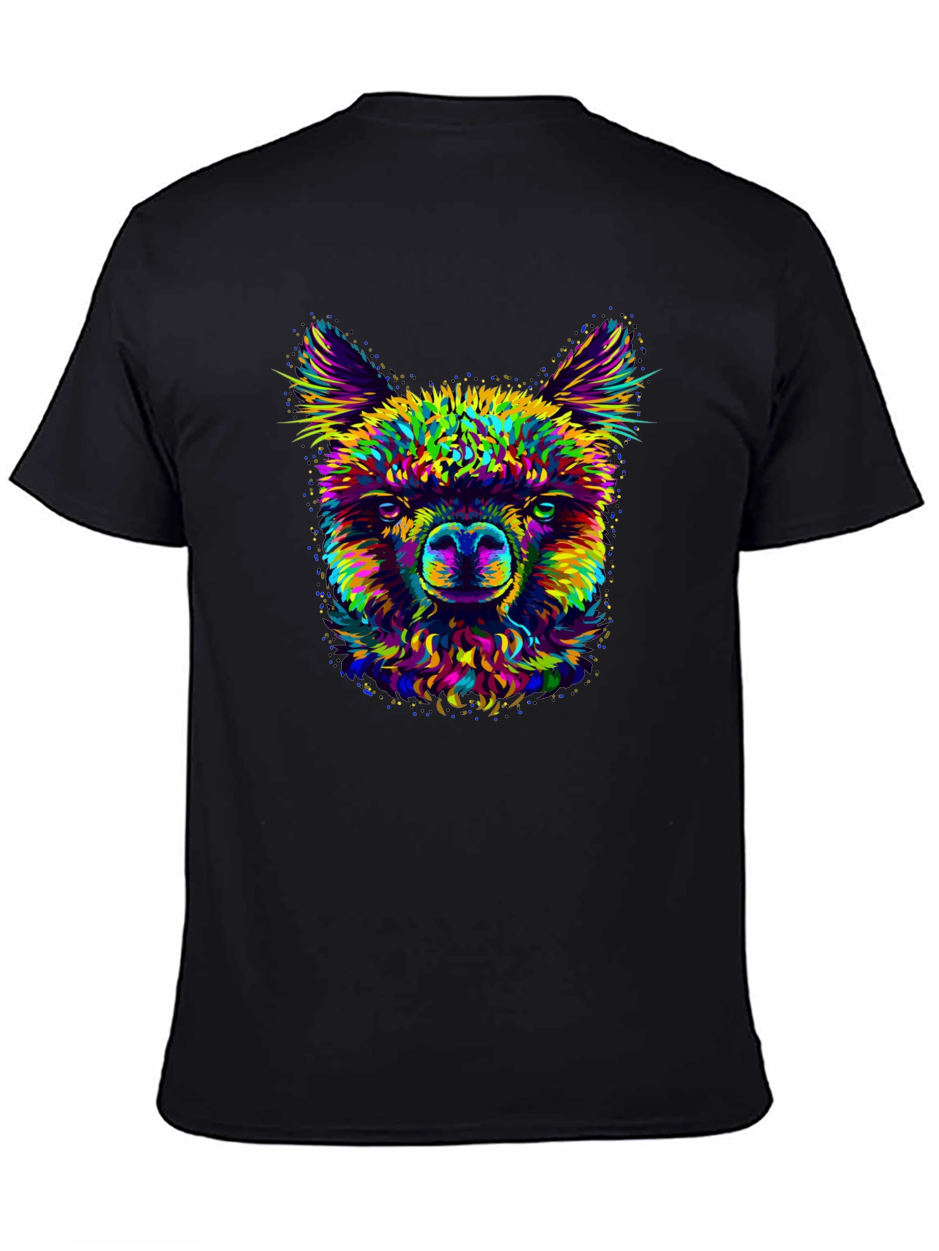 Llama Graphic Print Crew Neck T-Shirt