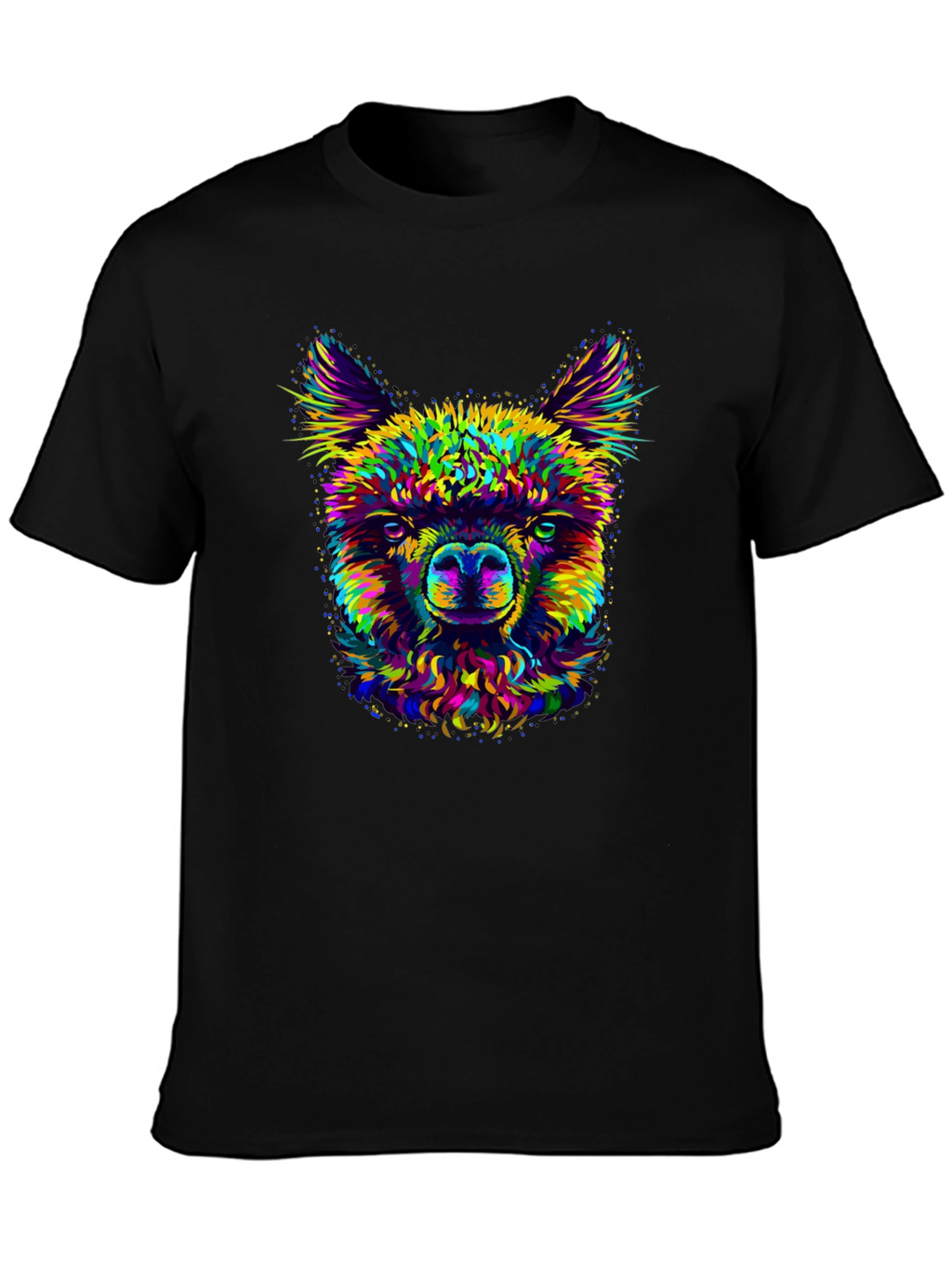 Llama Graphic Print Crew Neck T-Shirt