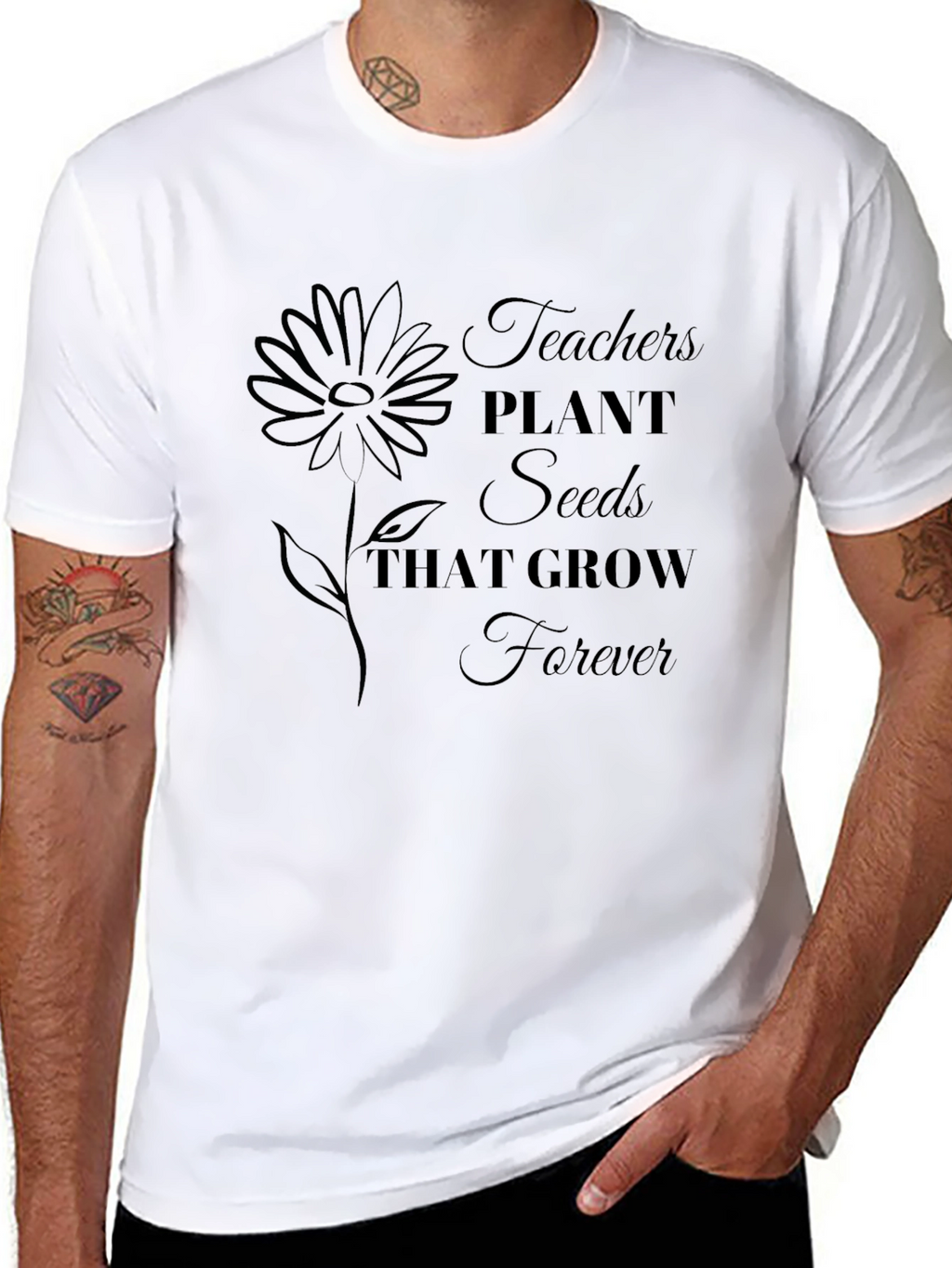 Teachers Plant Seeds T-Shirt - Inspirational Teacher Gift