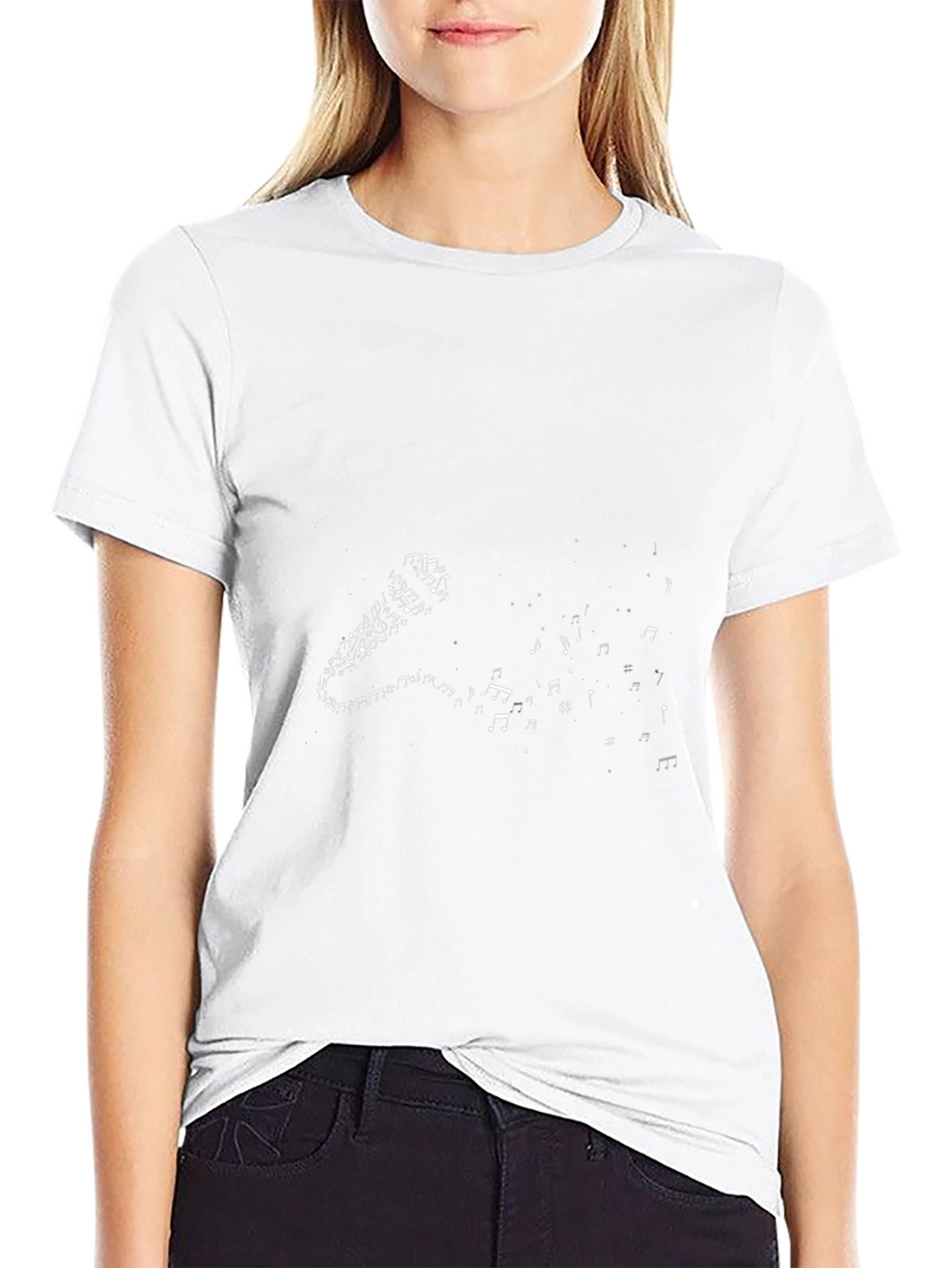 Musical Microphone Black T-Shirt