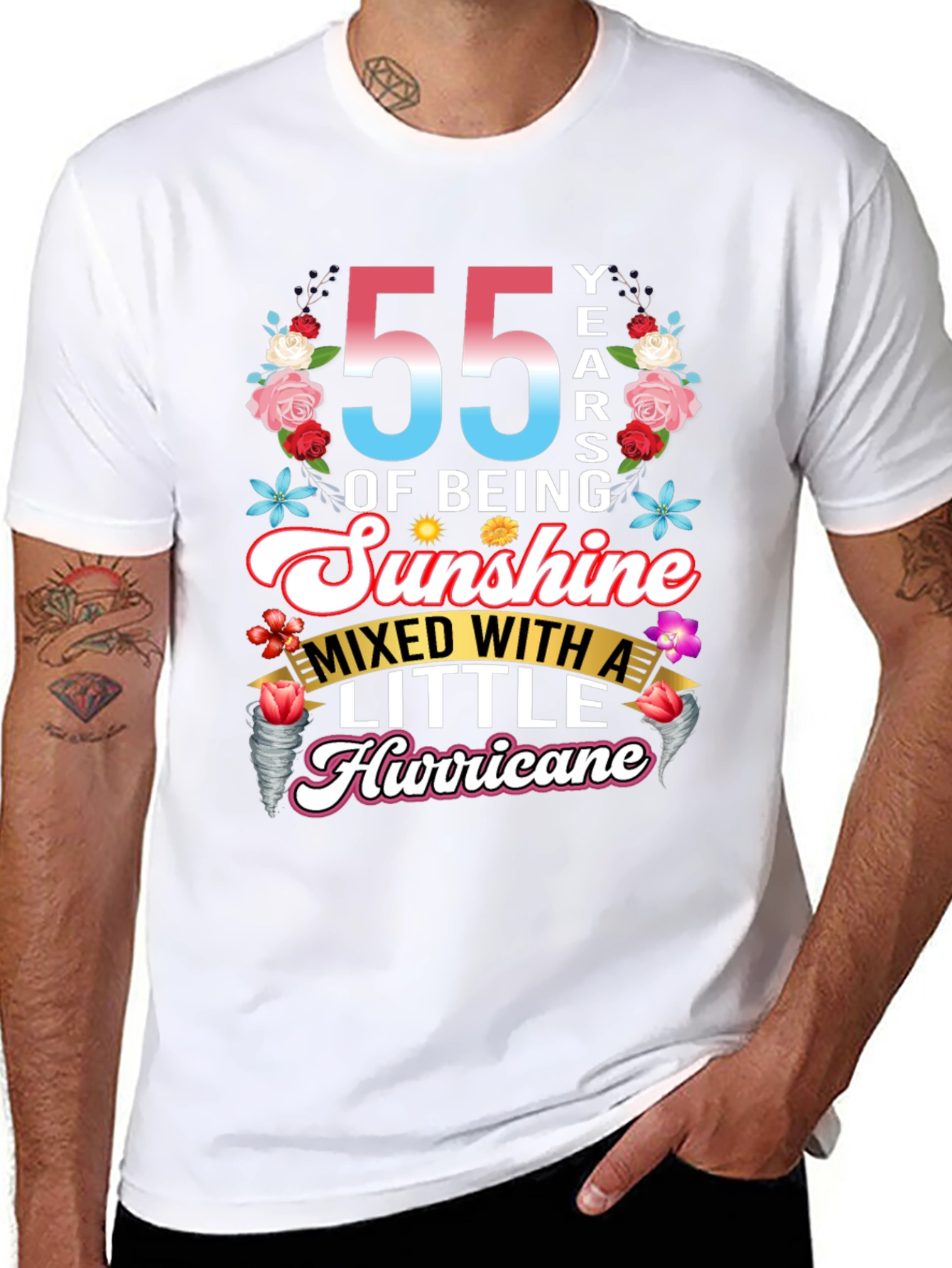 55 Years of Sunshine and Hurricane T-Shirt