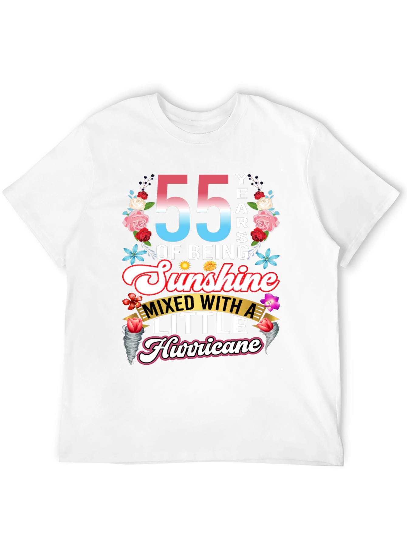 55 Years of Sunshine and Hurricane T-Shirt