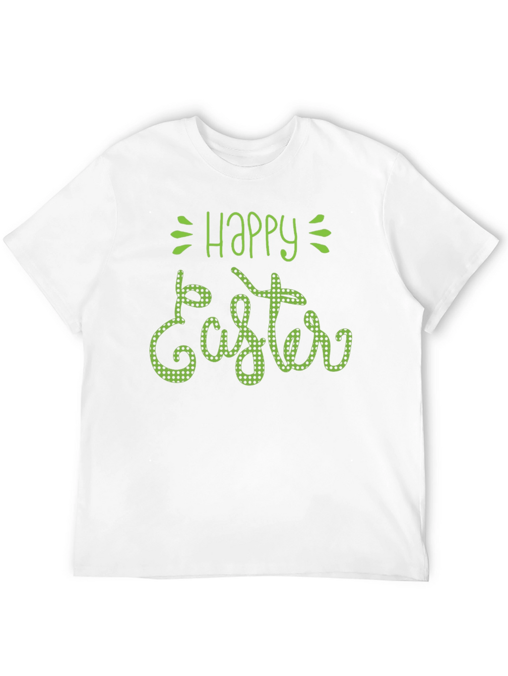Happy Easter Green Polka Dot T-Shirt