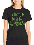 Happy Easter Green Polka Dot T-Shirt