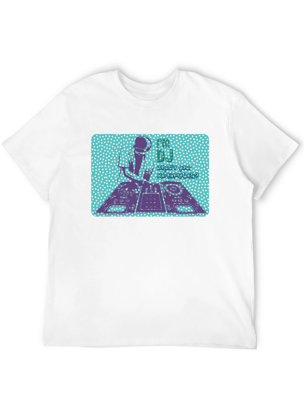 DJ Turntable Graphic Tee - Mens Black T-Shirt
