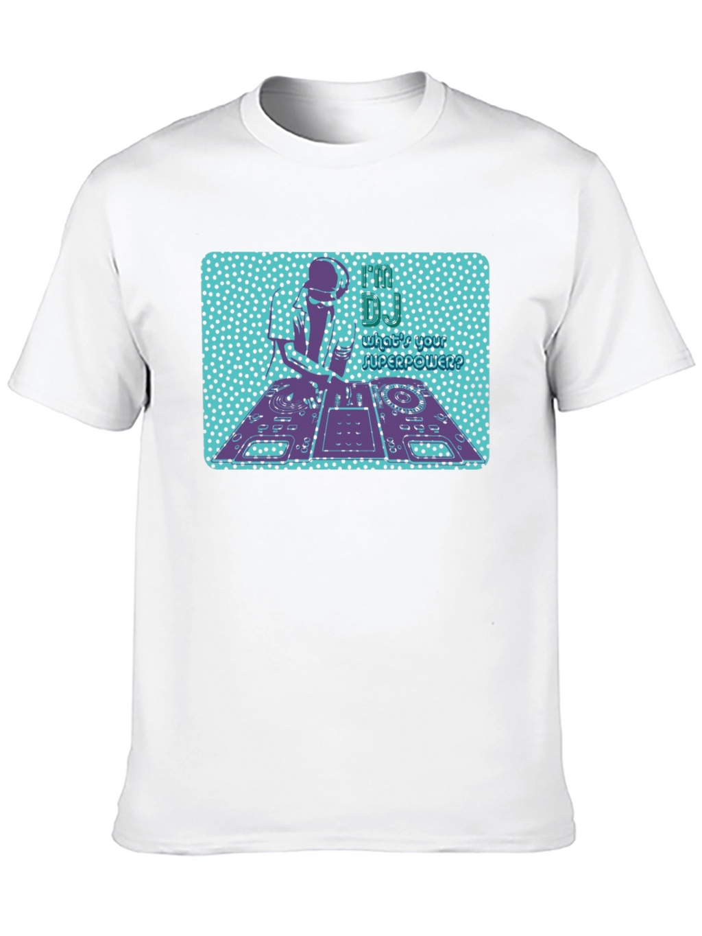 DJ Turntable Graphic Tee - Mens Black T-Shirt