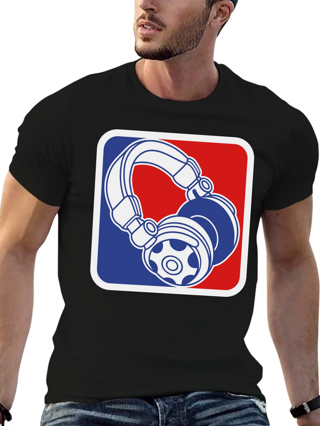 Cool DJ Headphones Graphic T-Shirt