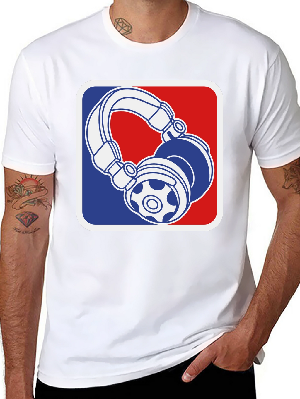 Cool DJ Headphones Graphic T-Shirt