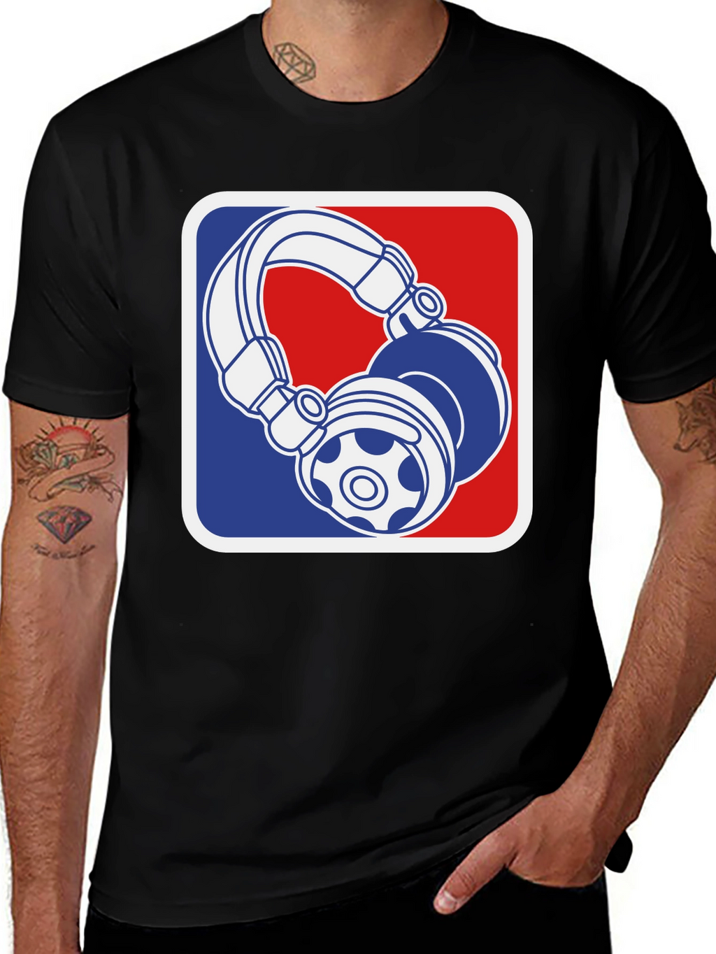 Cool DJ Headphones Graphic T-Shirt