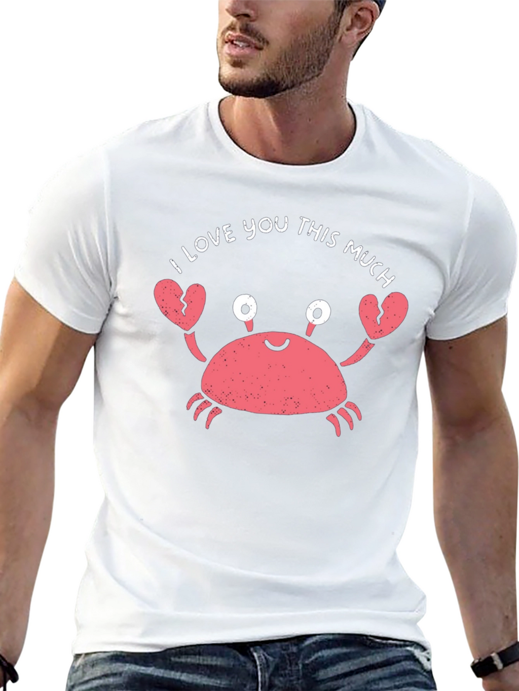 I Love You This Much Crab Graphic Tee
