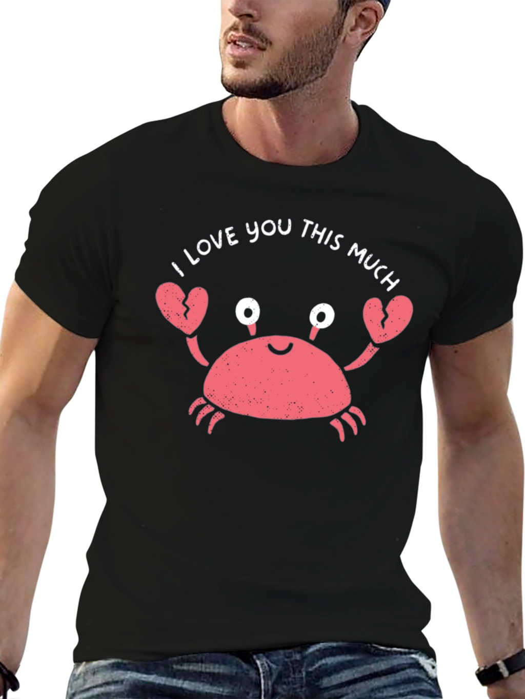 I Love You This Much Crab Graphic Tee