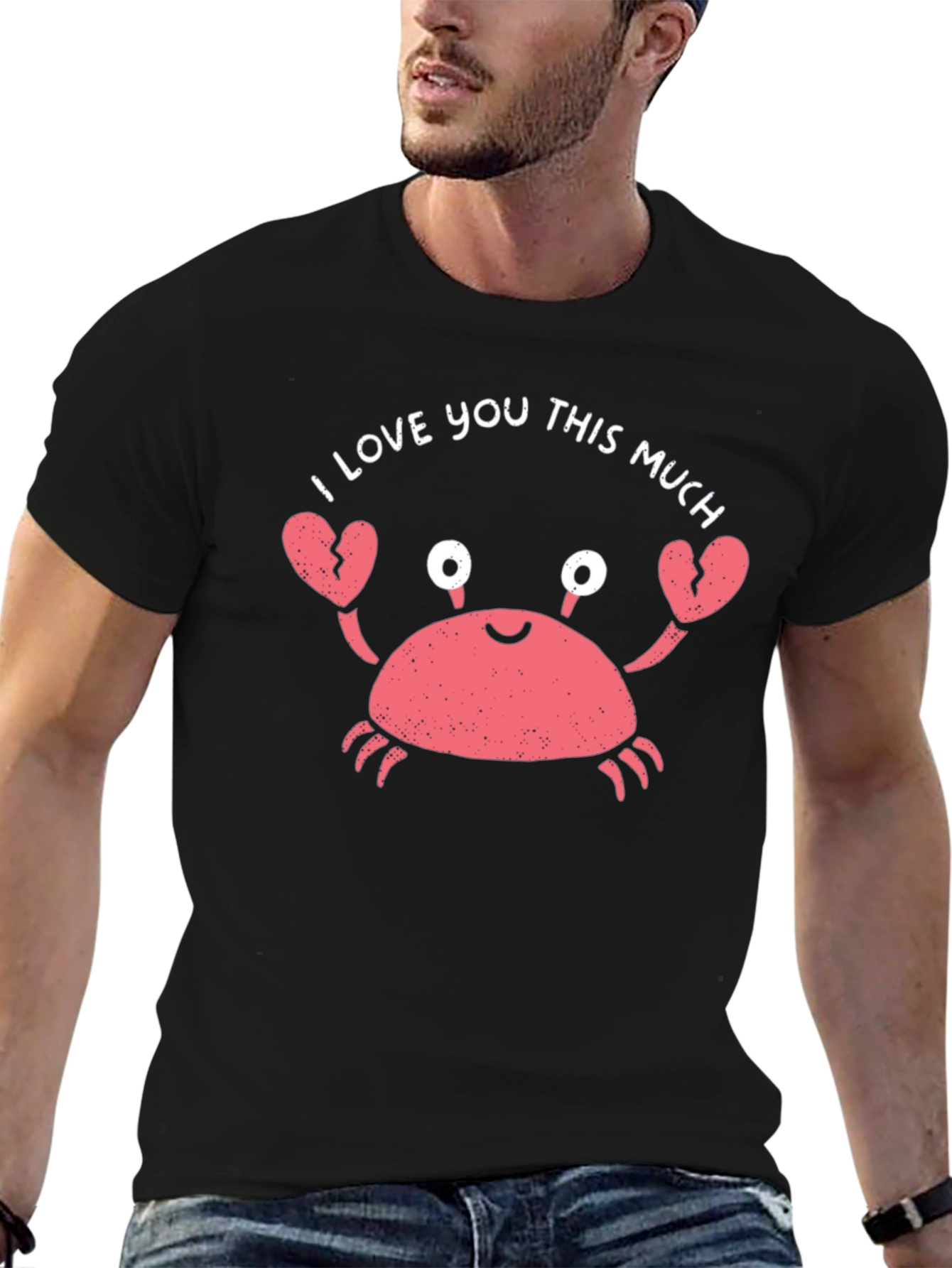 I Love You This Much Crab Graphic Tee