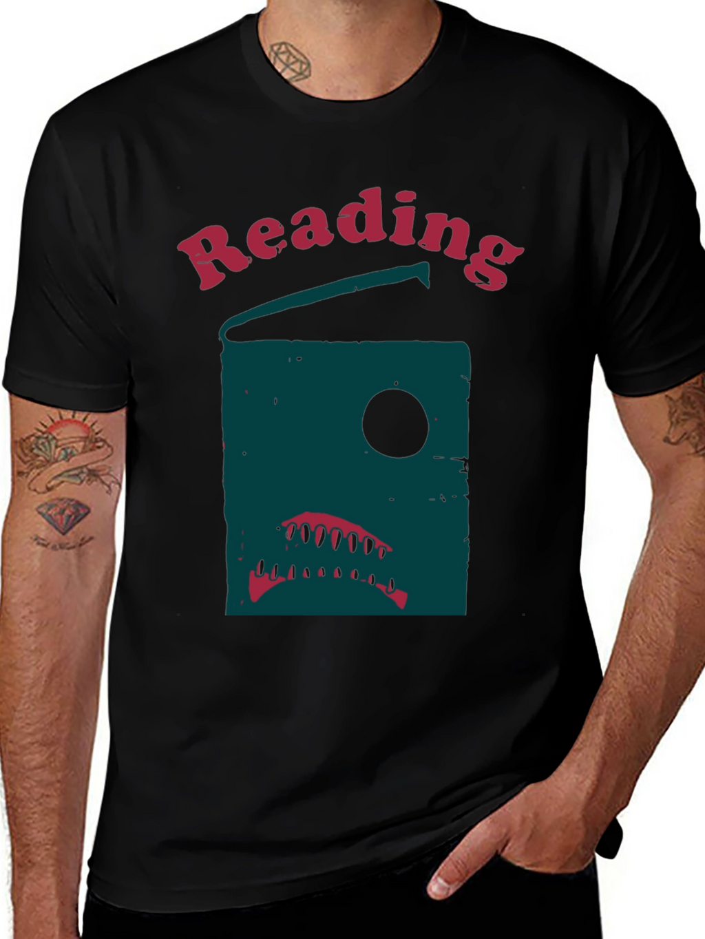 Reading Shark Graphic T-Shirt