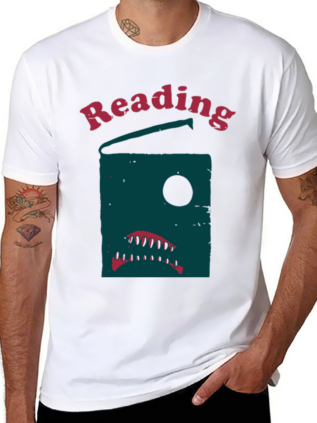 Reading Shark Graphic T-Shirt