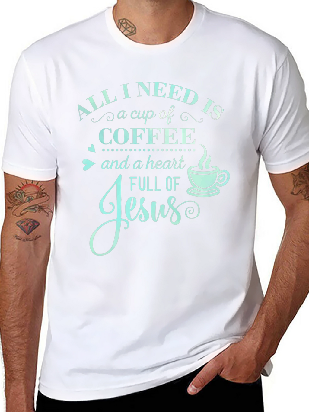 Coffee and Jesus Graphic T-Shirt