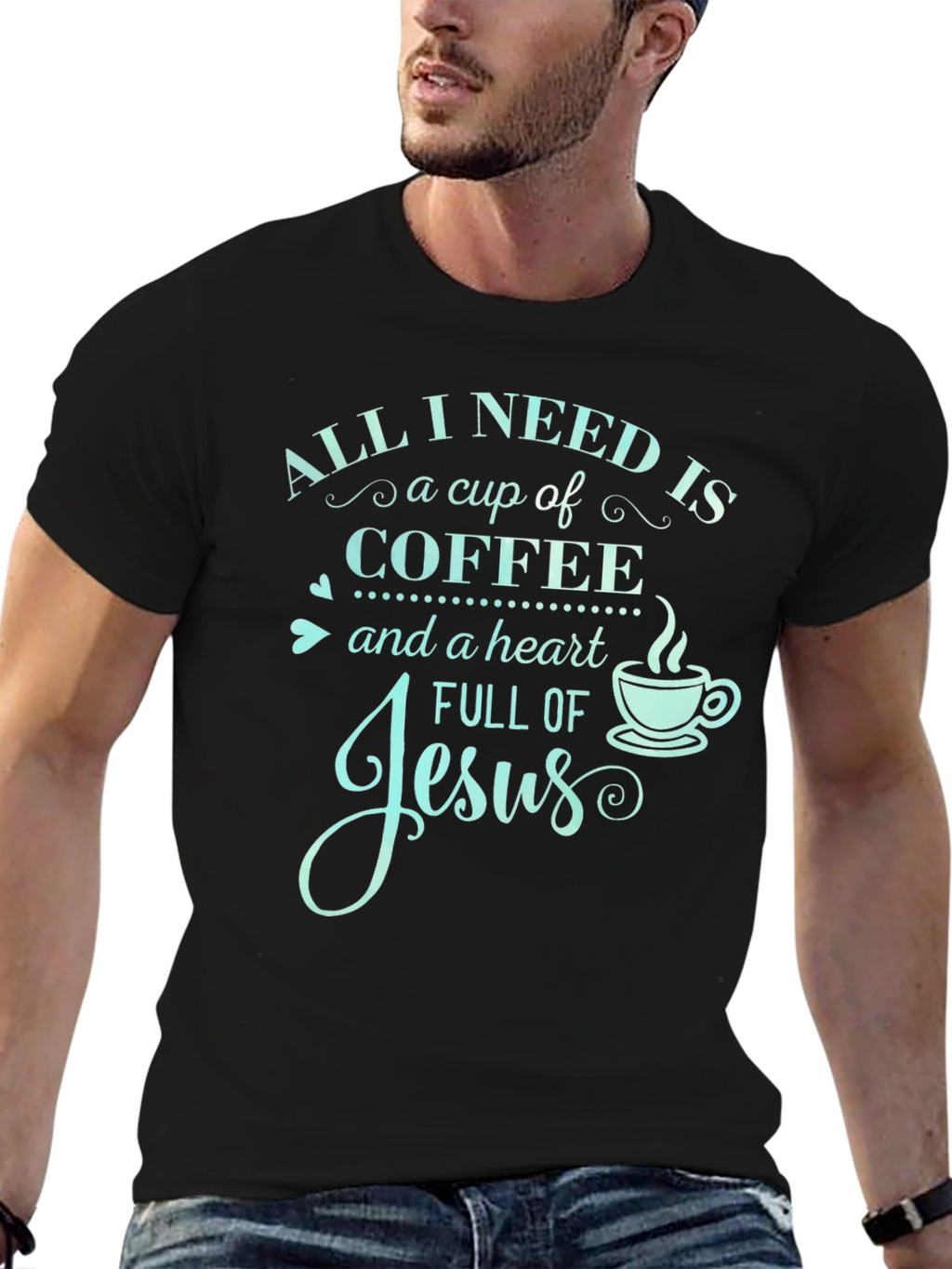 Coffee and Jesus Graphic T-Shirt