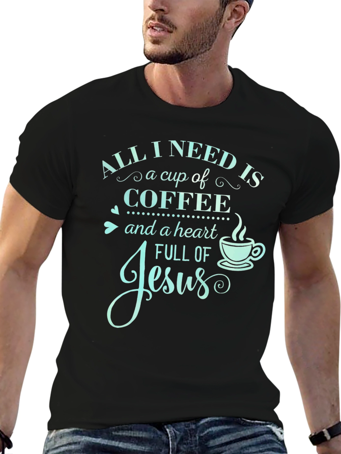 Coffee and Jesus Graphic T-Shirt