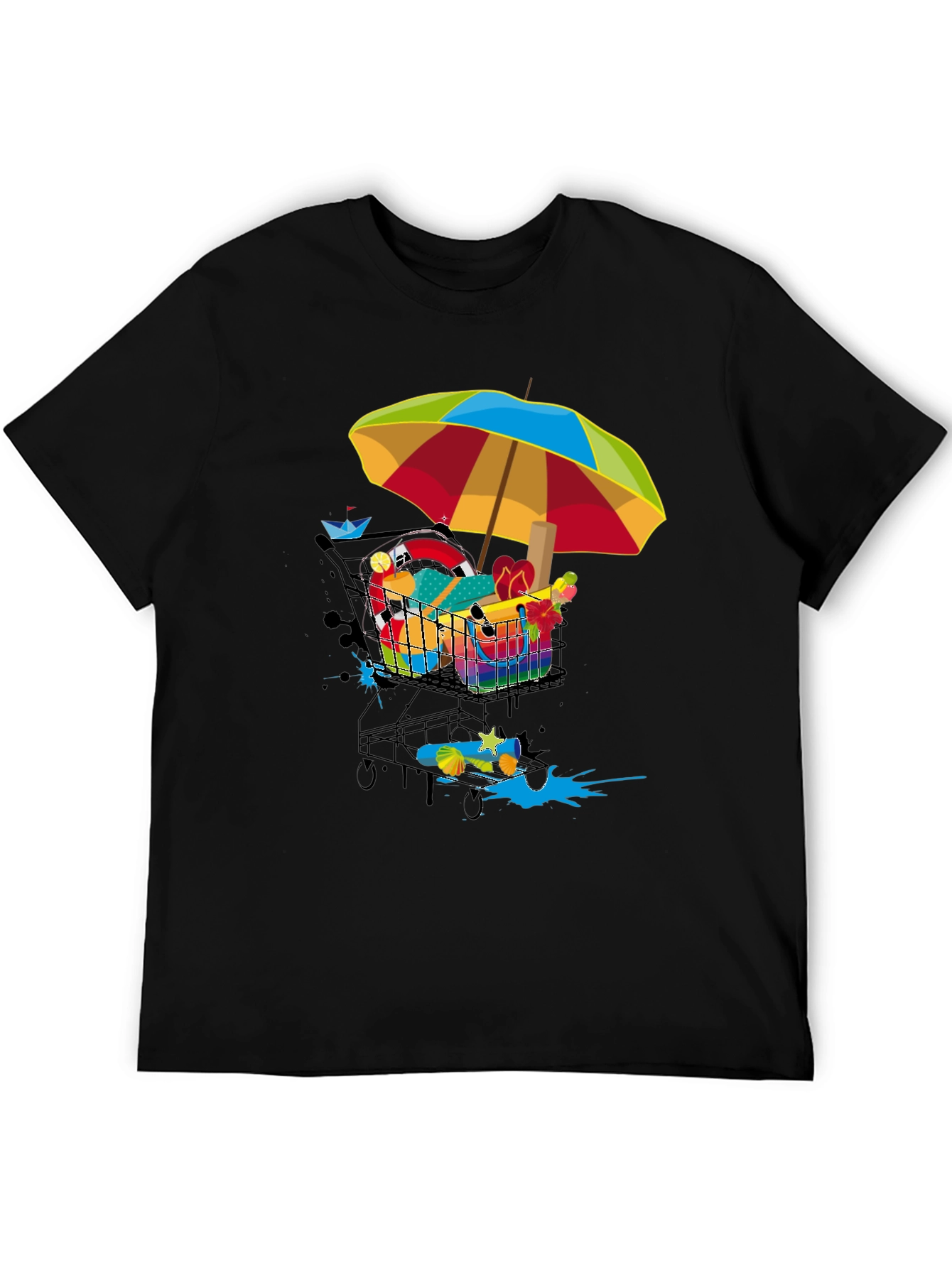 Funky Shopping Cart T-Shirt