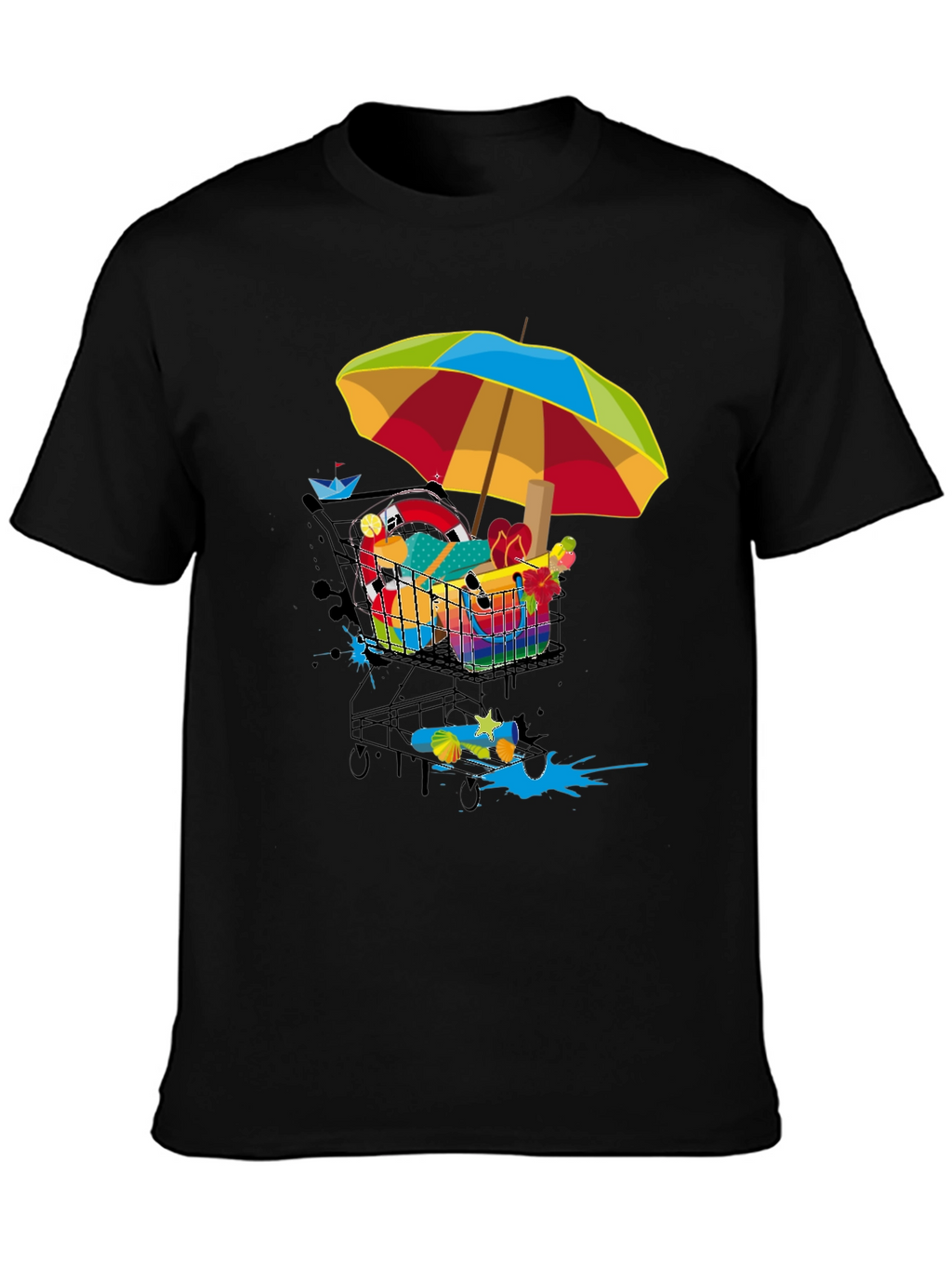 Funky Shopping Cart T-Shirt