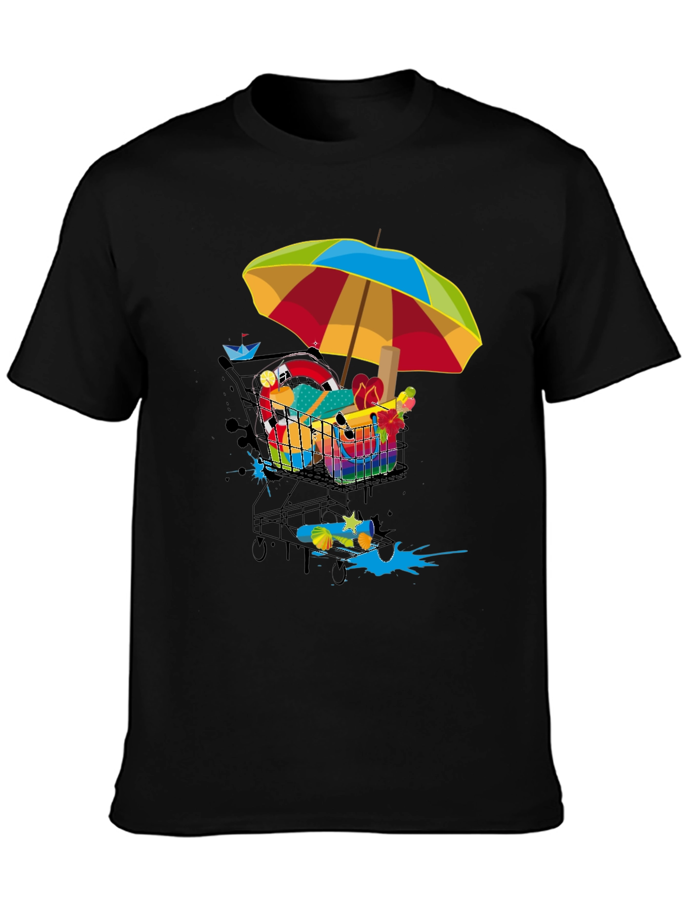 Funky Shopping Cart T-Shirt