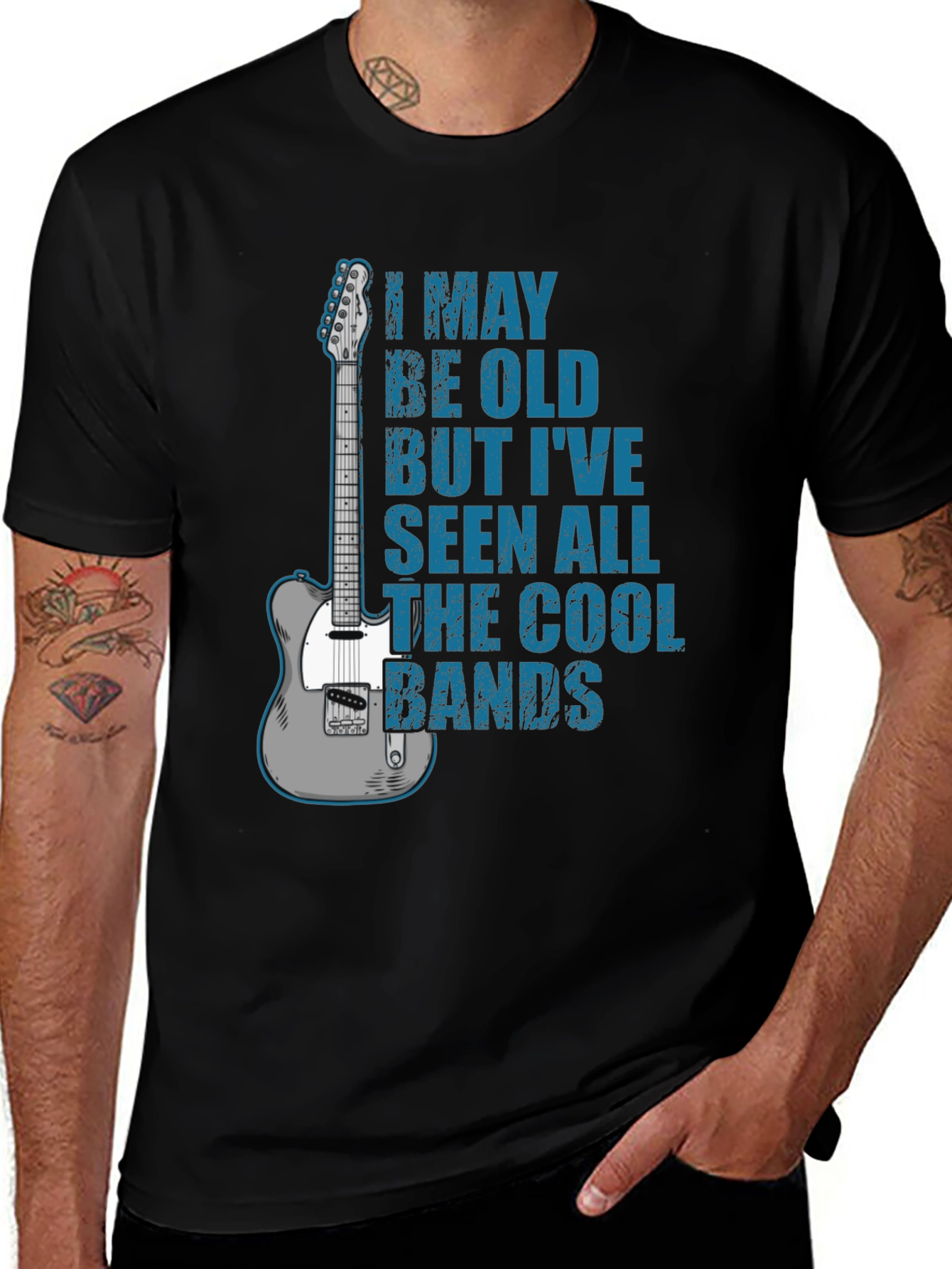 Cool Bands Guitar T-Shirt