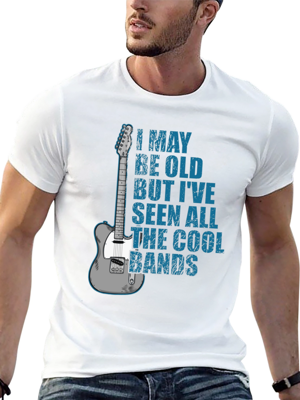 Cool Bands Guitar T-Shirt