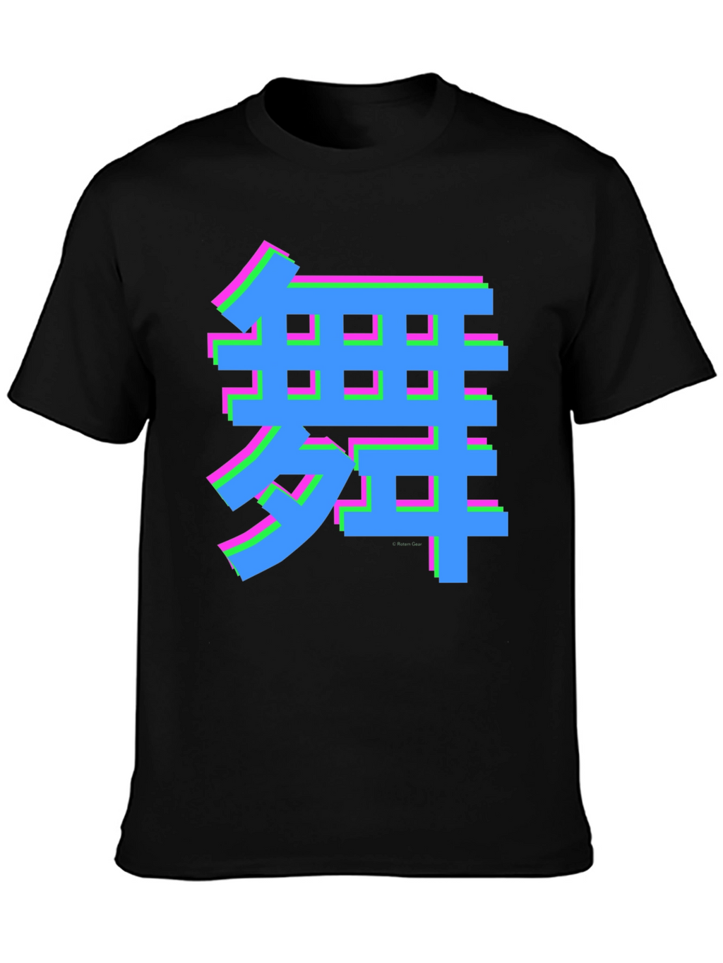 Vaporwave Kanji Graphic Tee - Dance Style