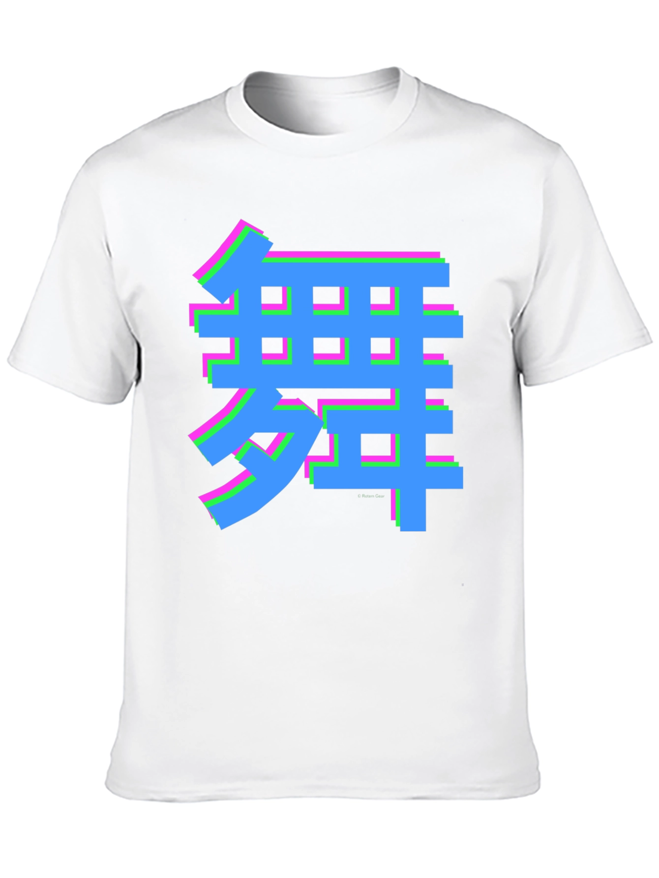Vaporwave Kanji Graphic Tee - Dance Style