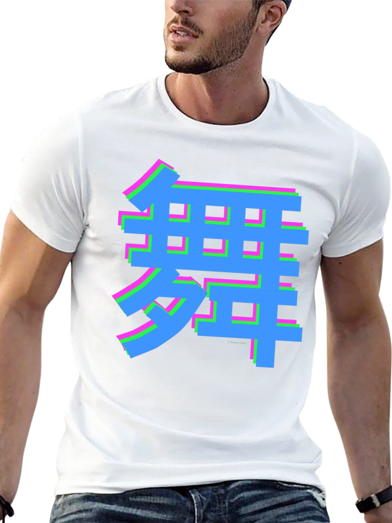 Vaporwave Kanji Graphic Tee - Dance Style