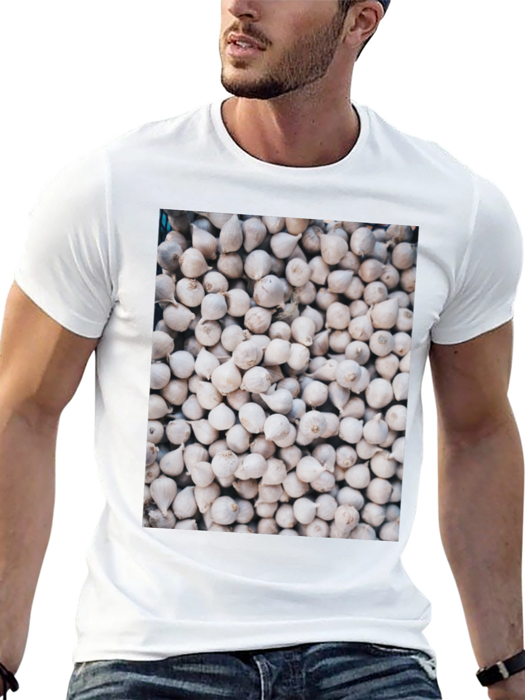 Garlic Cloves Pattern T-Shirt