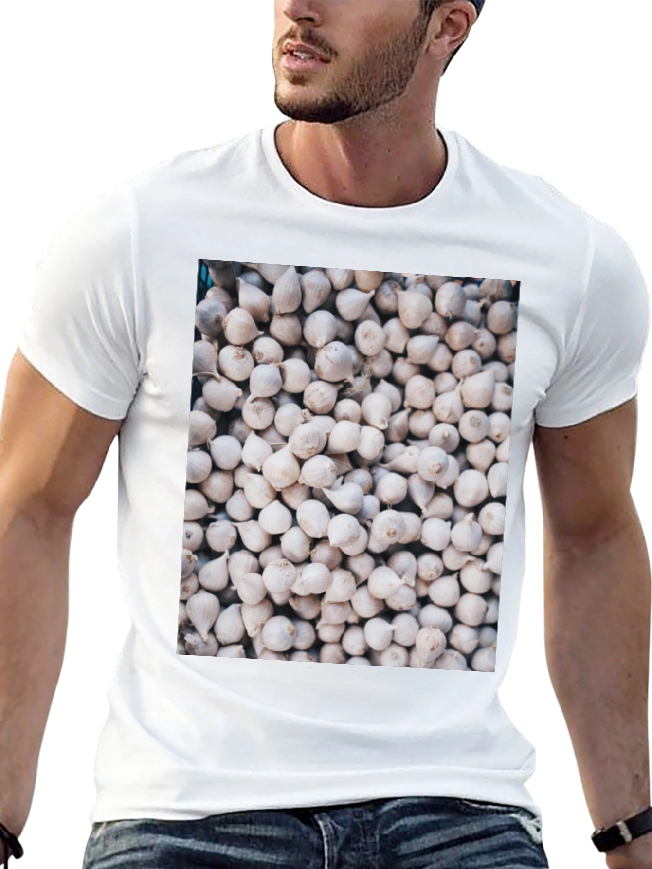 Garlic Cloves Pattern T-Shirt