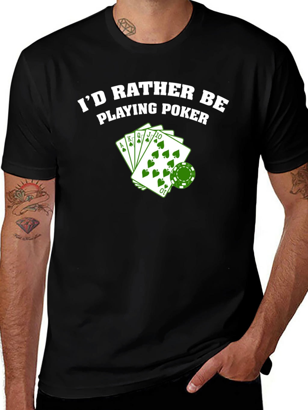 Id Rather Be Playing Poker T-Shirt