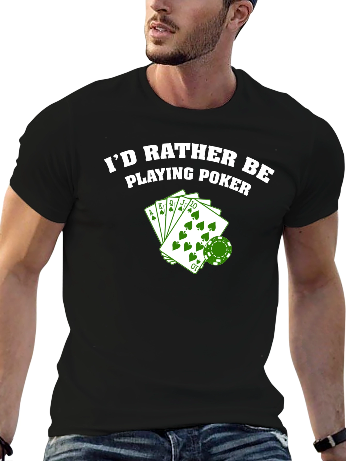 Id Rather Be Playing Poker T-Shirt