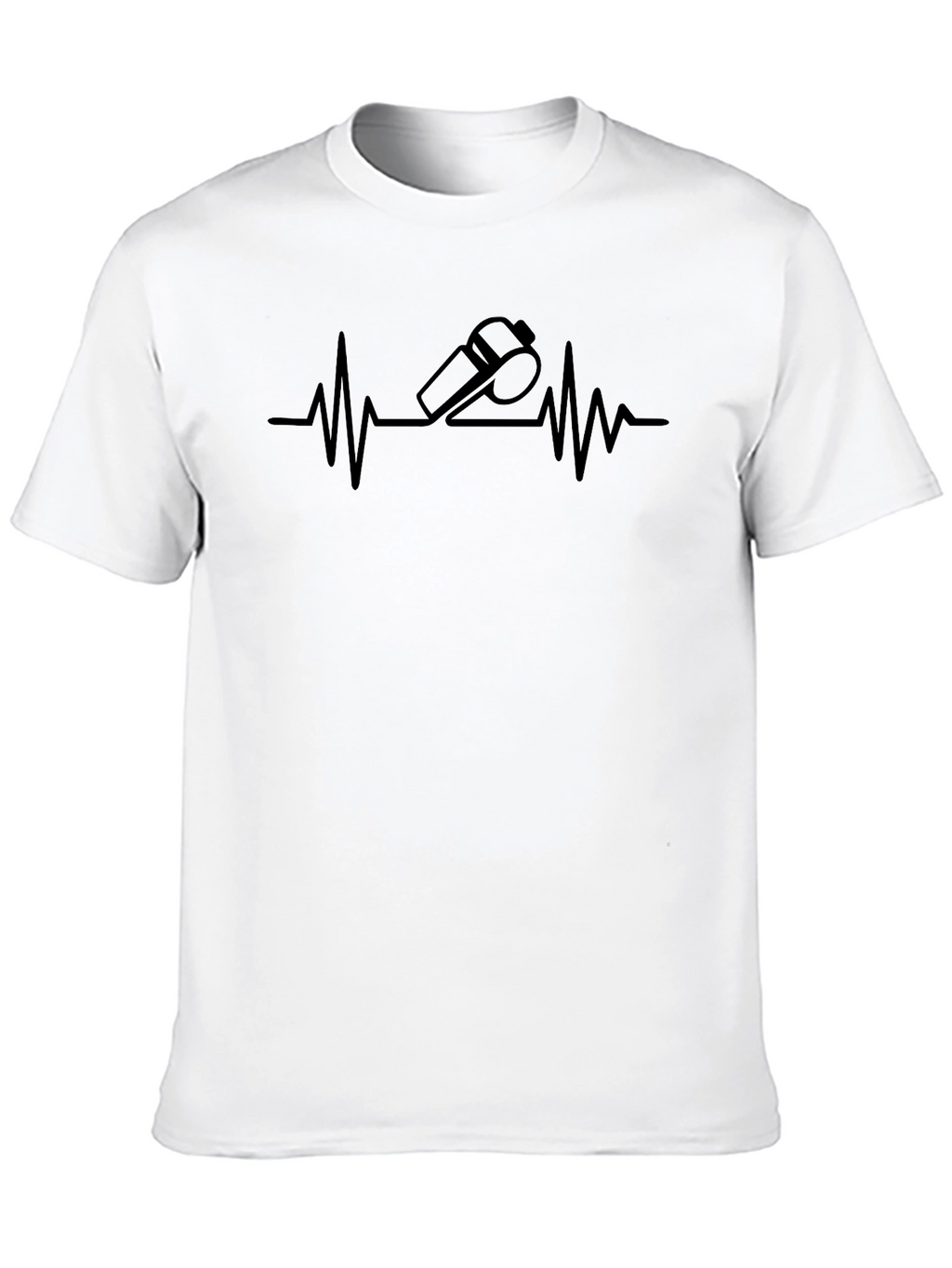 Heartbeat Whistle Graphic Tee - Black