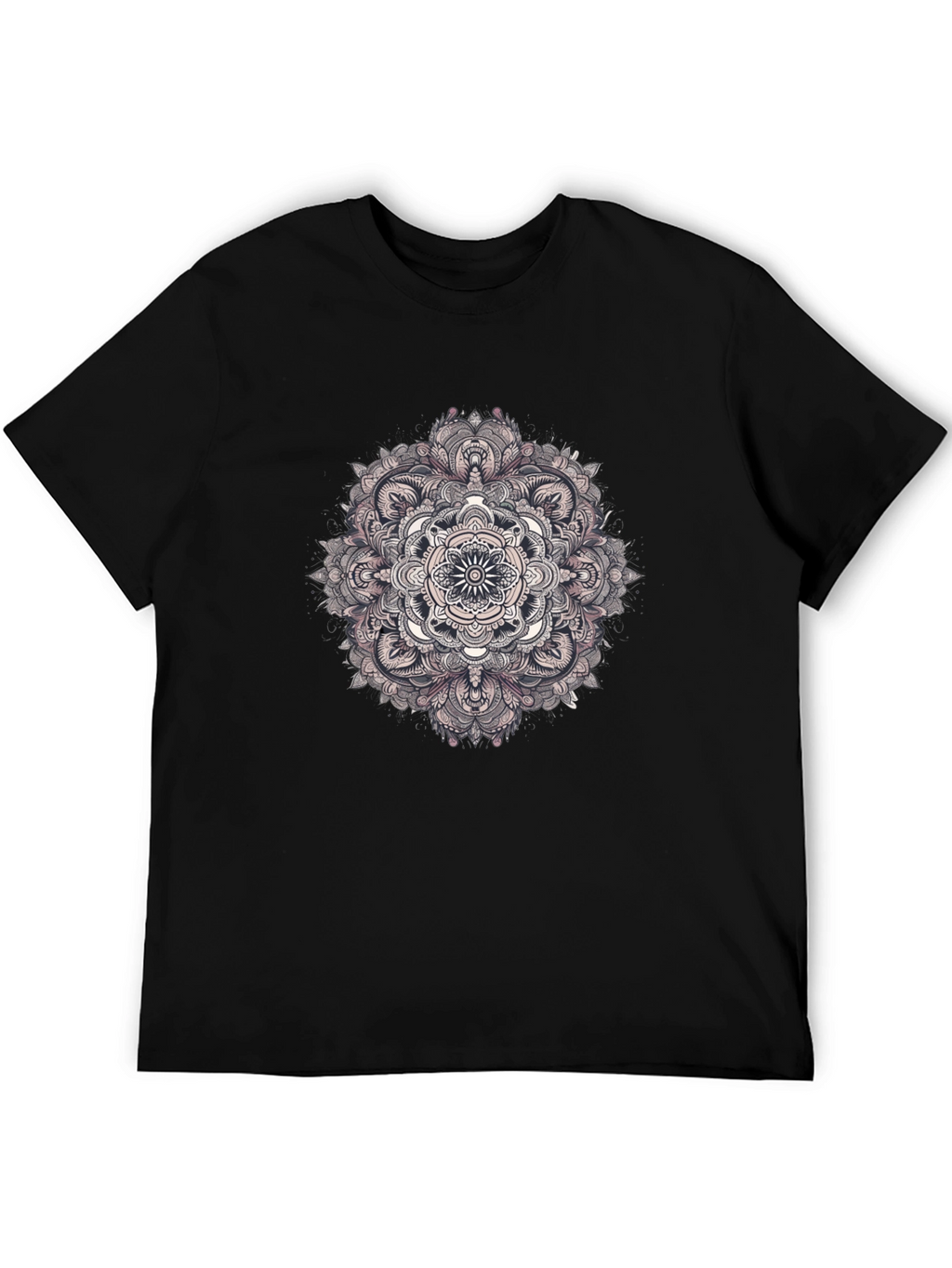 Black Mandala Graphic Tee - Stylish and Unique Design