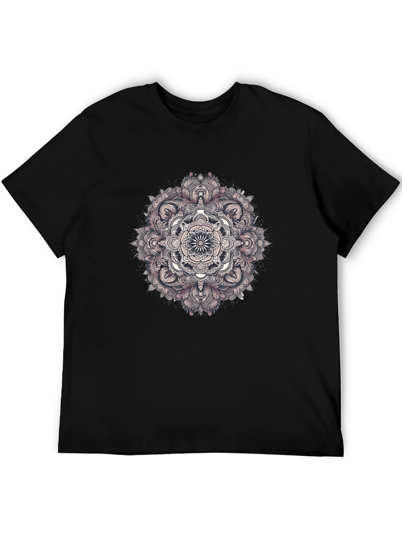 Black Mandala Graphic Tee - Stylish and Unique Design