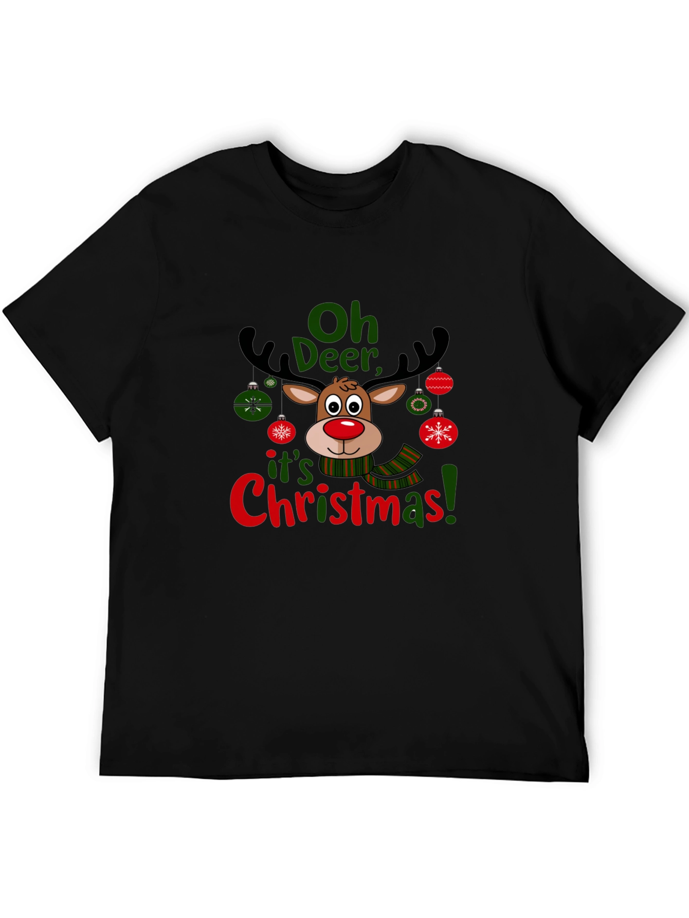 Oh Deer Christmas T-Shirt Holiday Reindeer Tee