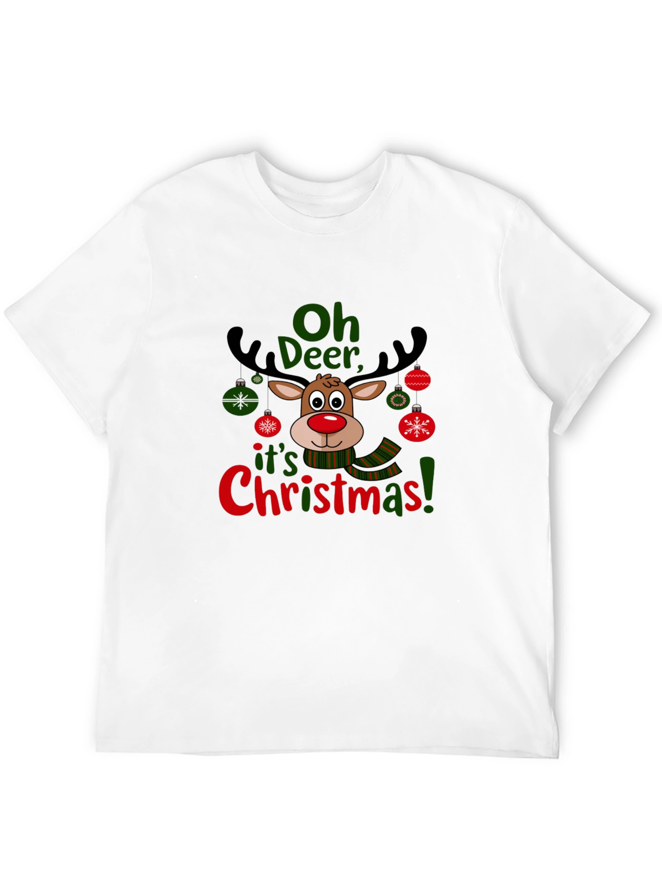 Oh Deer Christmas T-Shirt Holiday Reindeer Tee