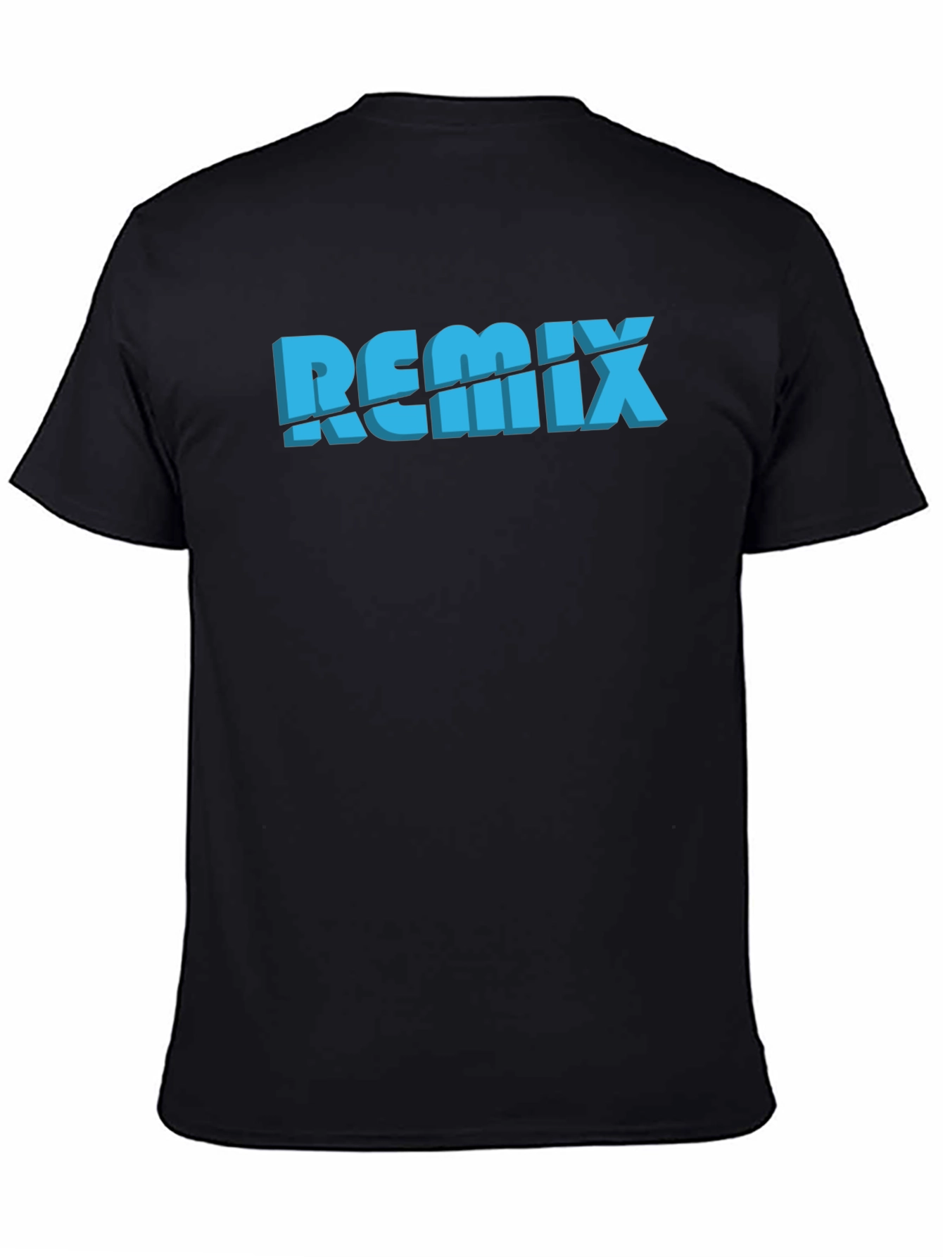 Remix Graphic Print Black T-Shirt