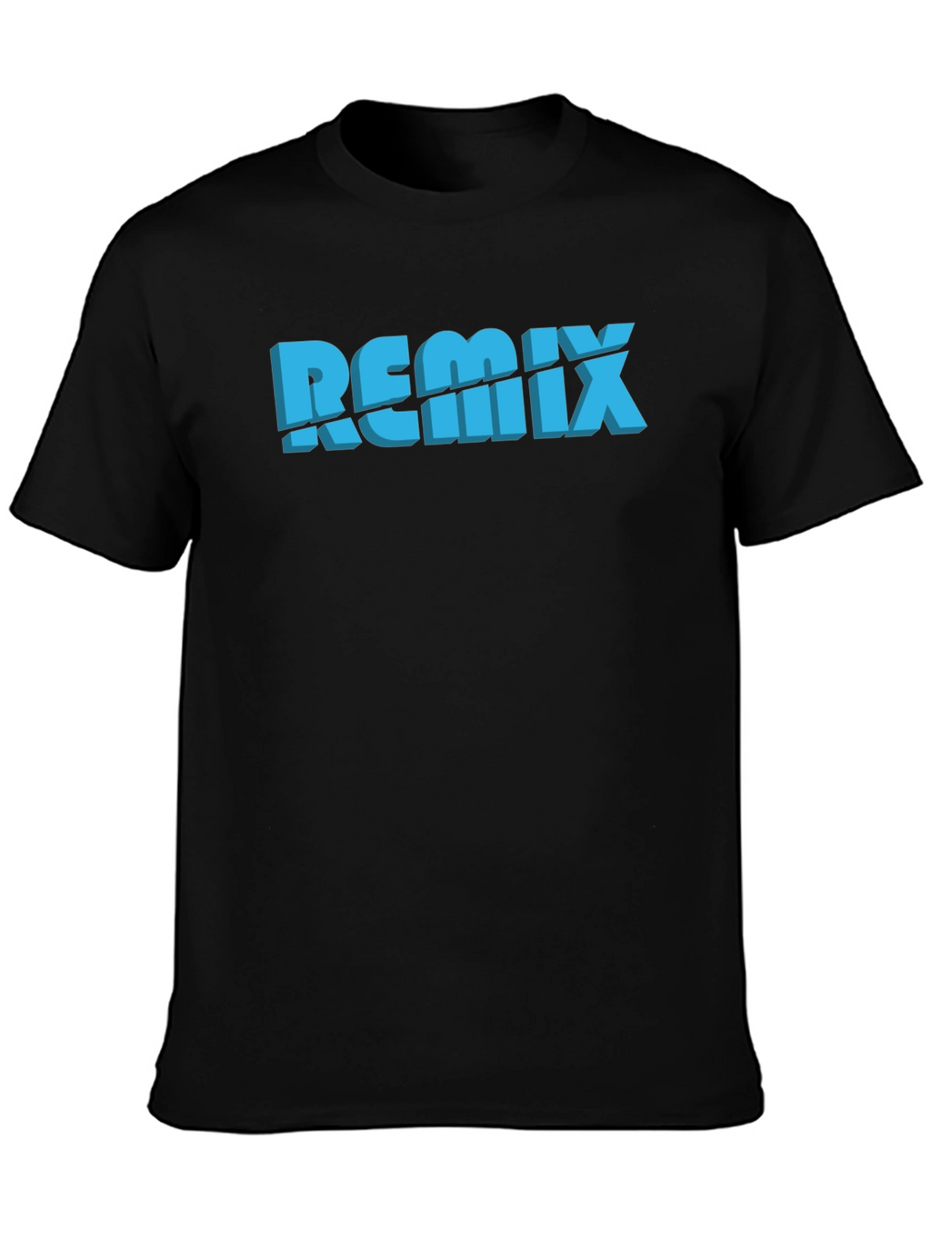 Remix Graphic Print Black T-Shirt
