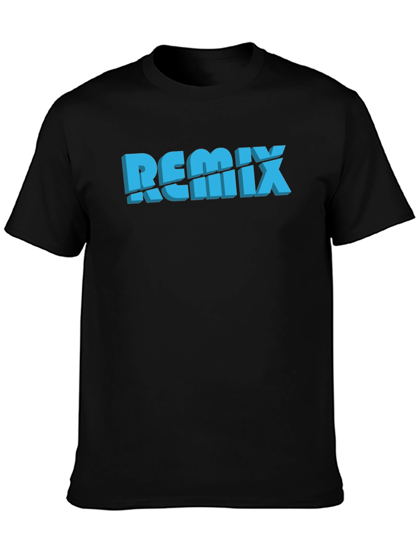 Remix Graphic Print Black T-Shirt