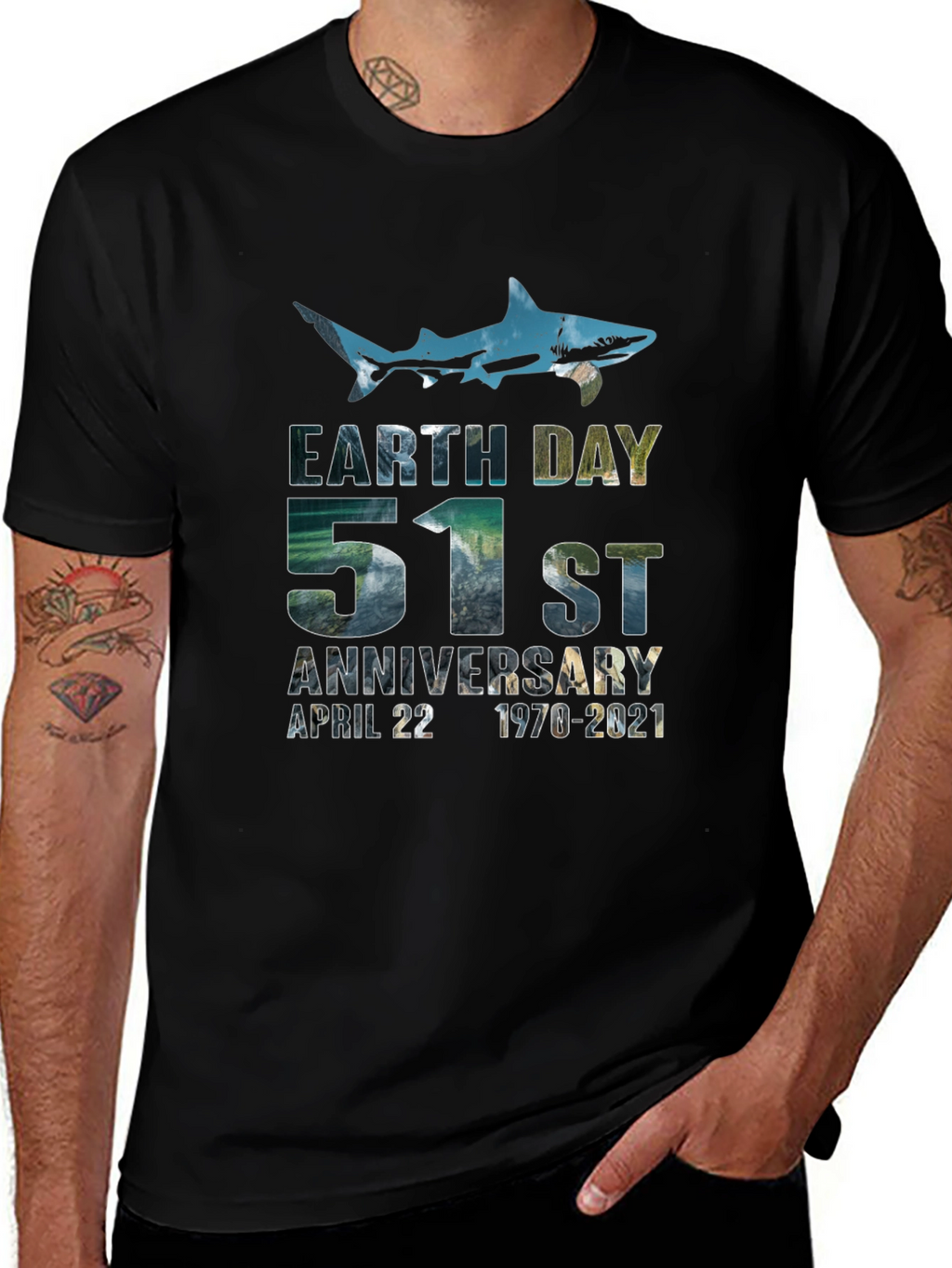 Earth Day 51st Anniversary Shark T-Shirt