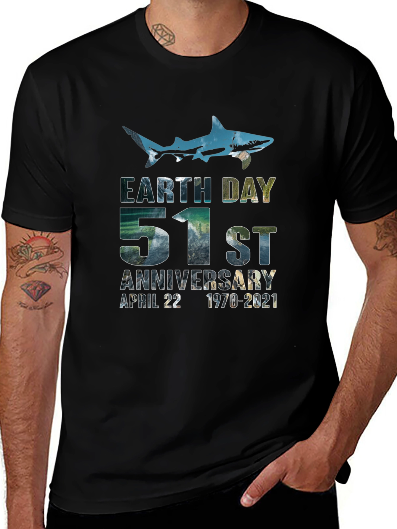 Earth Day 51st Anniversary Shark T-Shirt