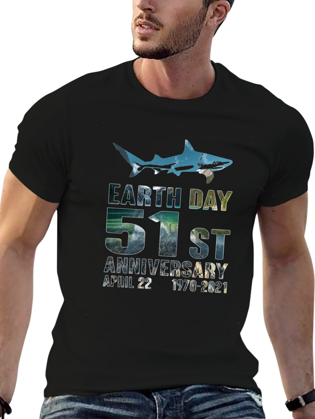 Earth Day 51st Anniversary Shark T-Shirt
