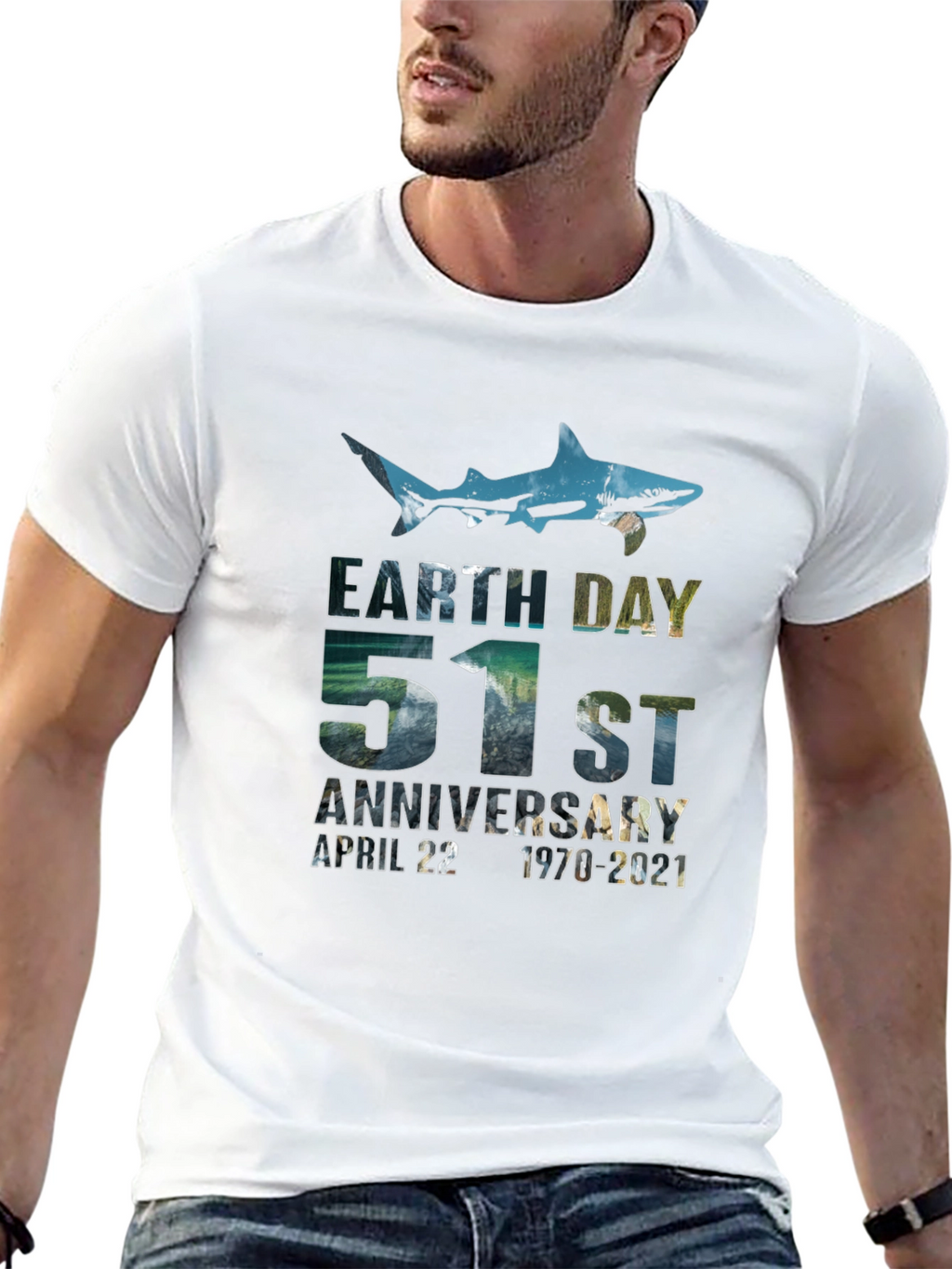 Earth Day 51st Anniversary Shark T-Shirt